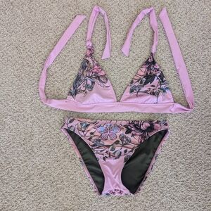 Ed Hardy Pink Floral Bikini. Never Worn. Check Description For Sizing